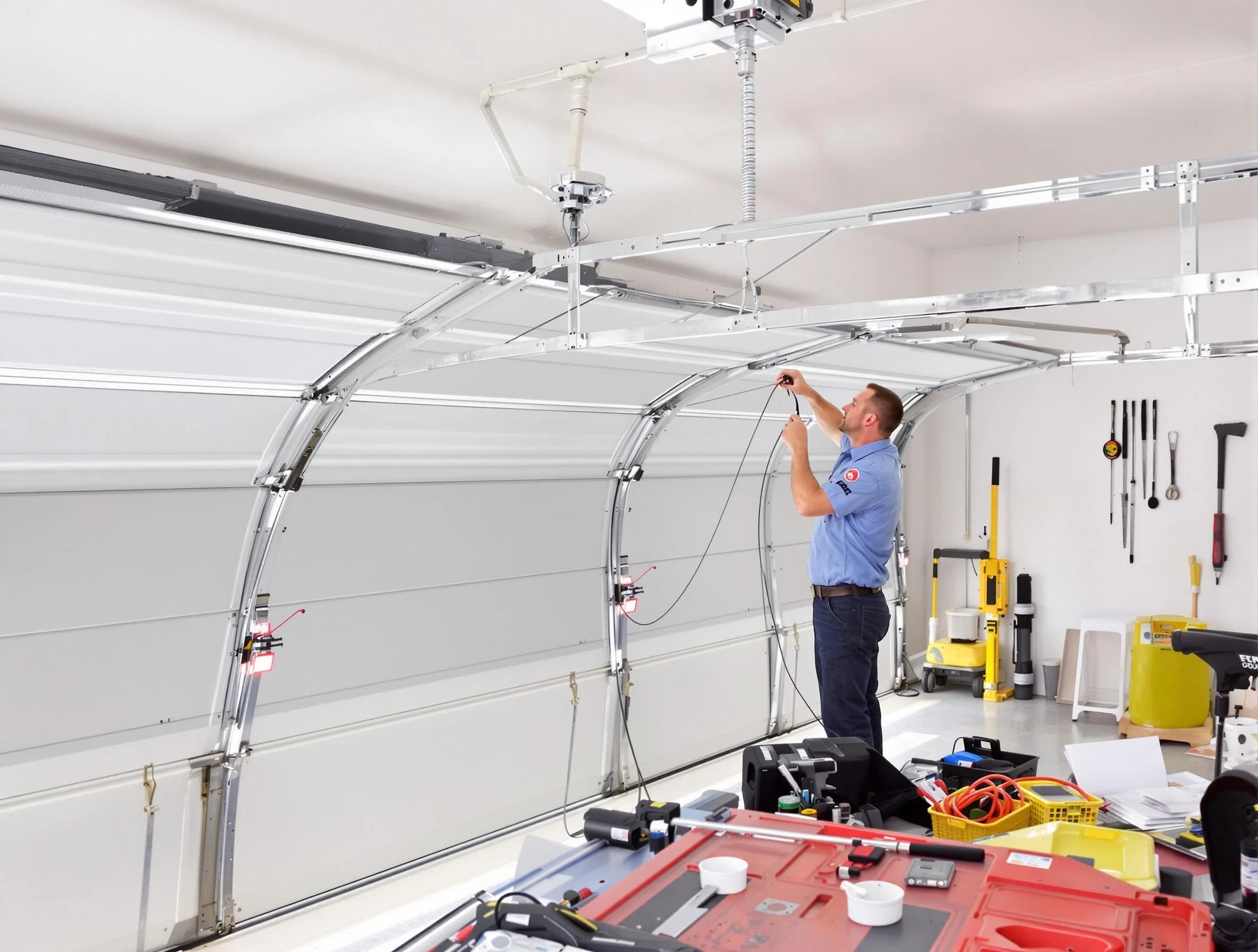 Garage door cable repair service by Plum Garage Door Repair in Plum