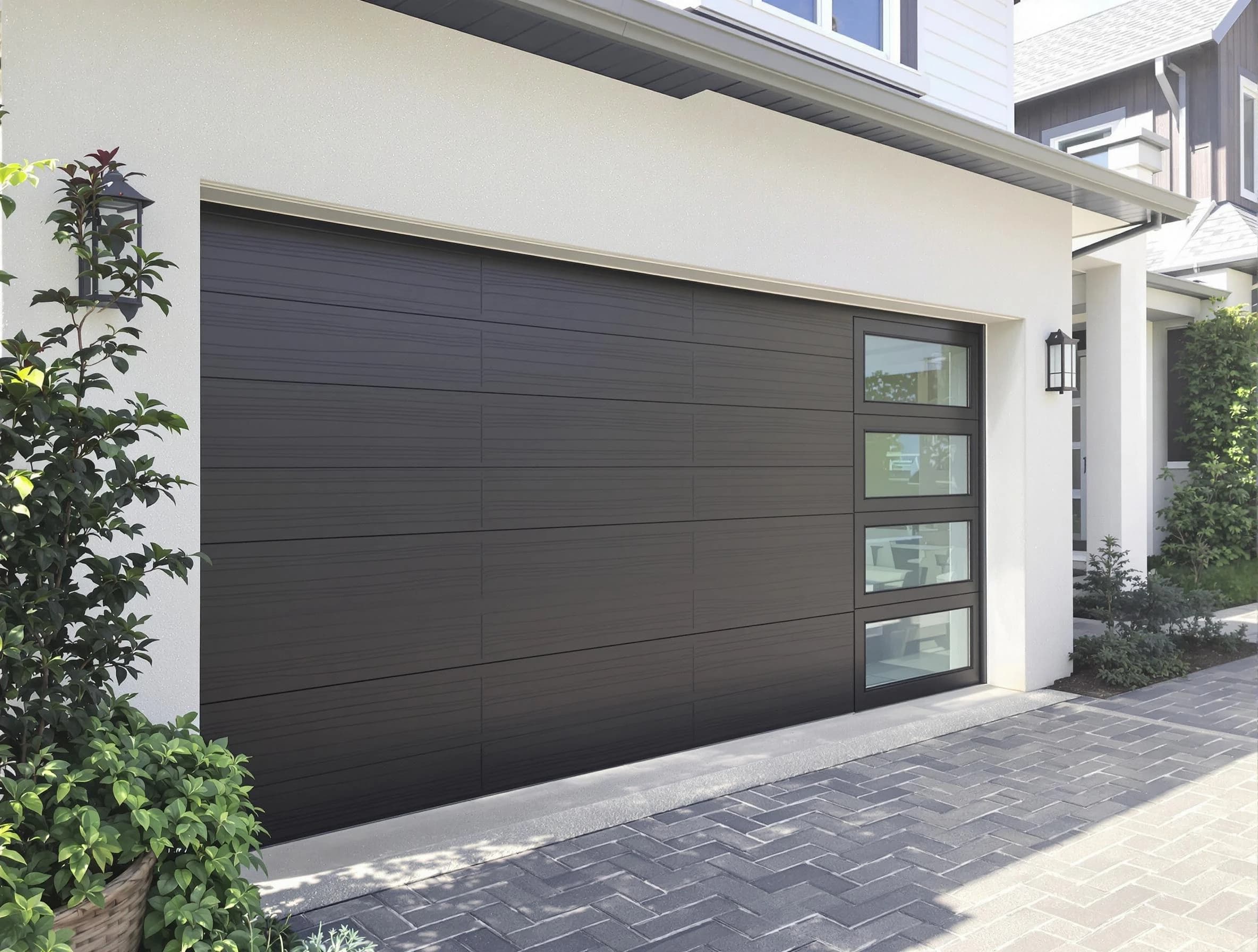 Custom garage door installation by Plum Garage Door Repair in Plum