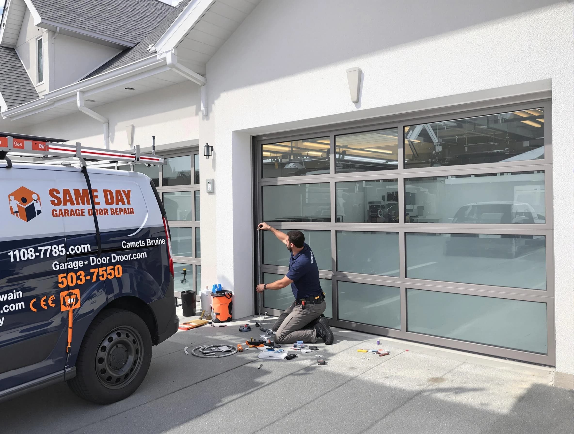 Same-day garage door repair service by Plum Garage Door Repair in Plum