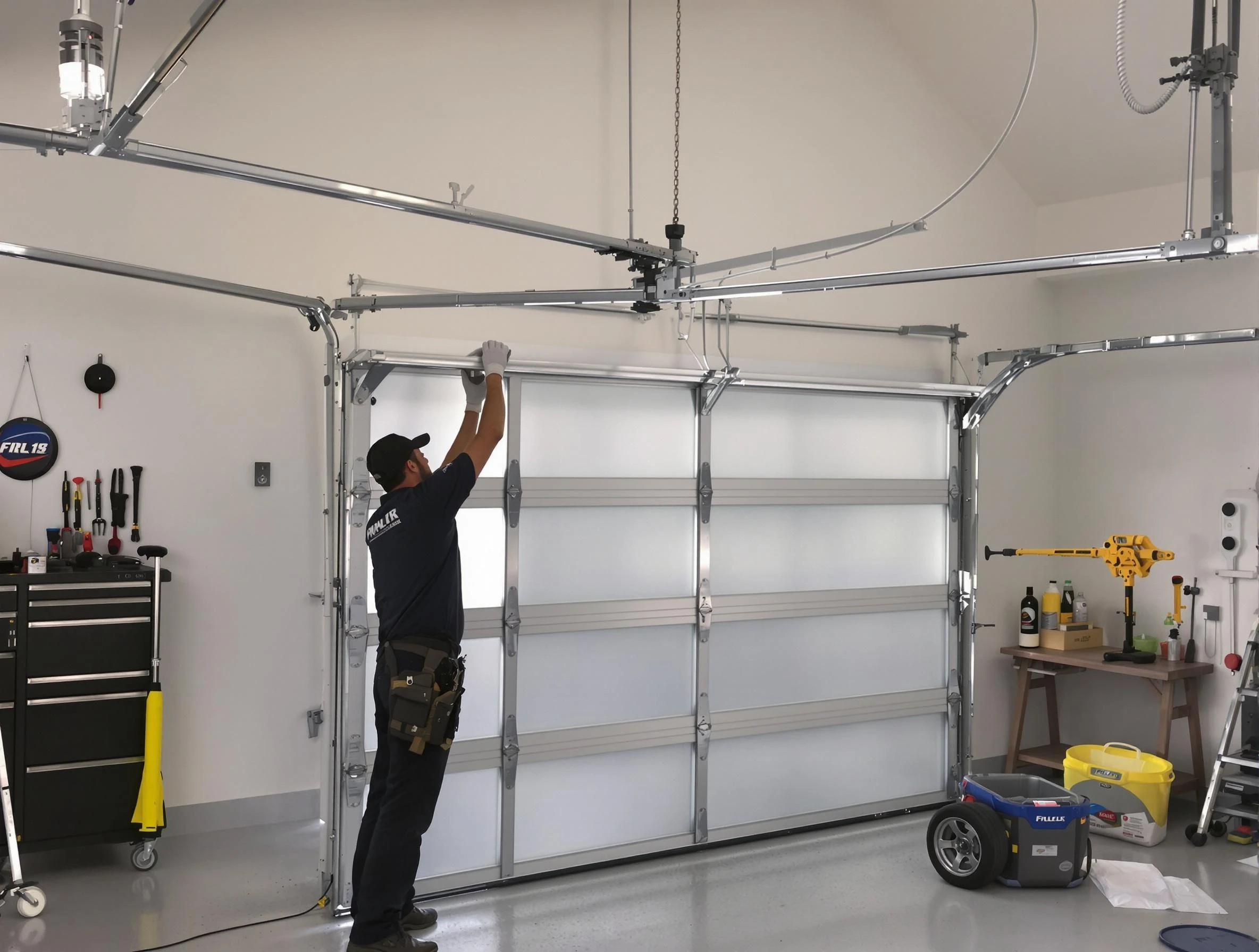 Plum Garage Door Repair certified team performing precision garage door installation in Plum