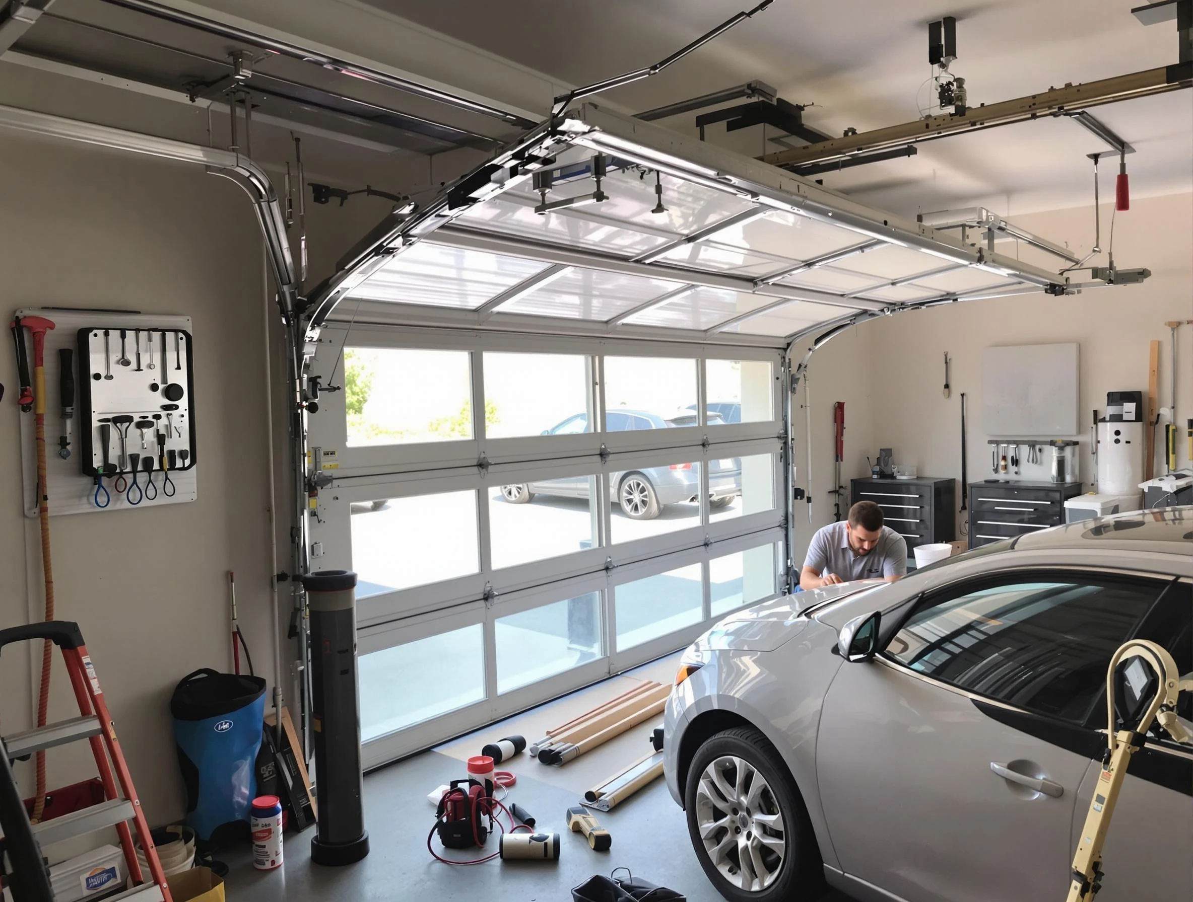 Garage door noise reduction service by Plum Garage Door Repair in Plum