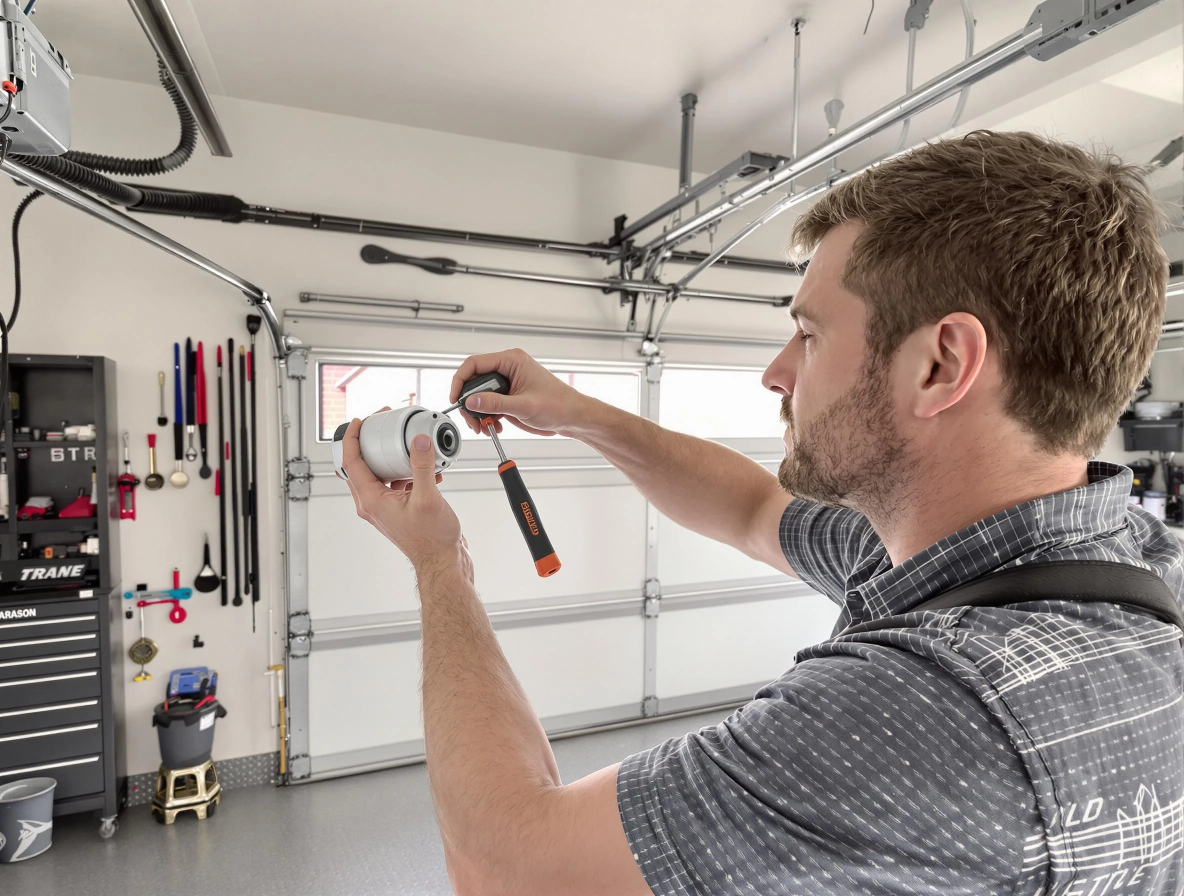 Garage door opener repair service by Plum Garage Door Repair in Plum